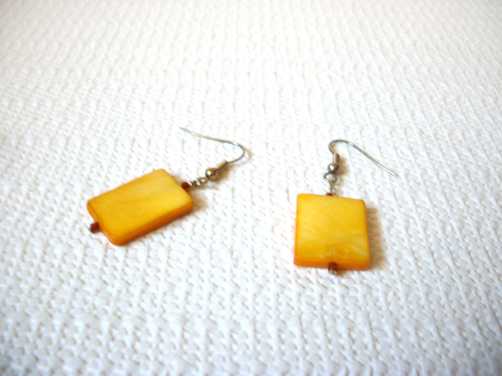 Retro Yellow Shell Earrings 81020