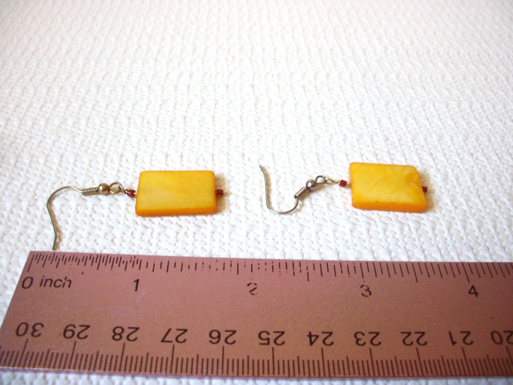 Retro Yellow Shell Earrings 81020