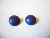 Retro Purple Blue Dome Earrings 81020