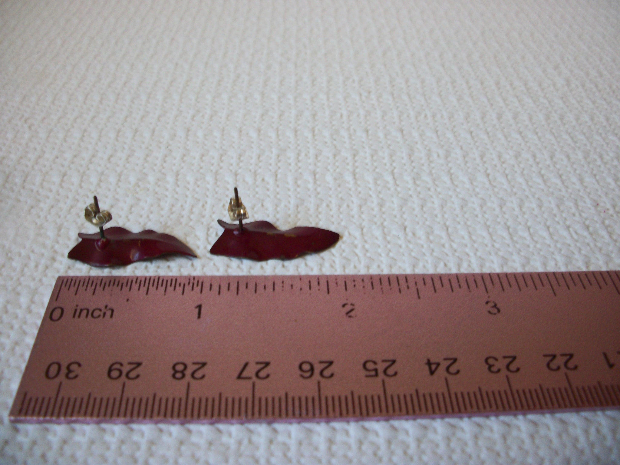 Retro Purple Leaf Earrings 81020