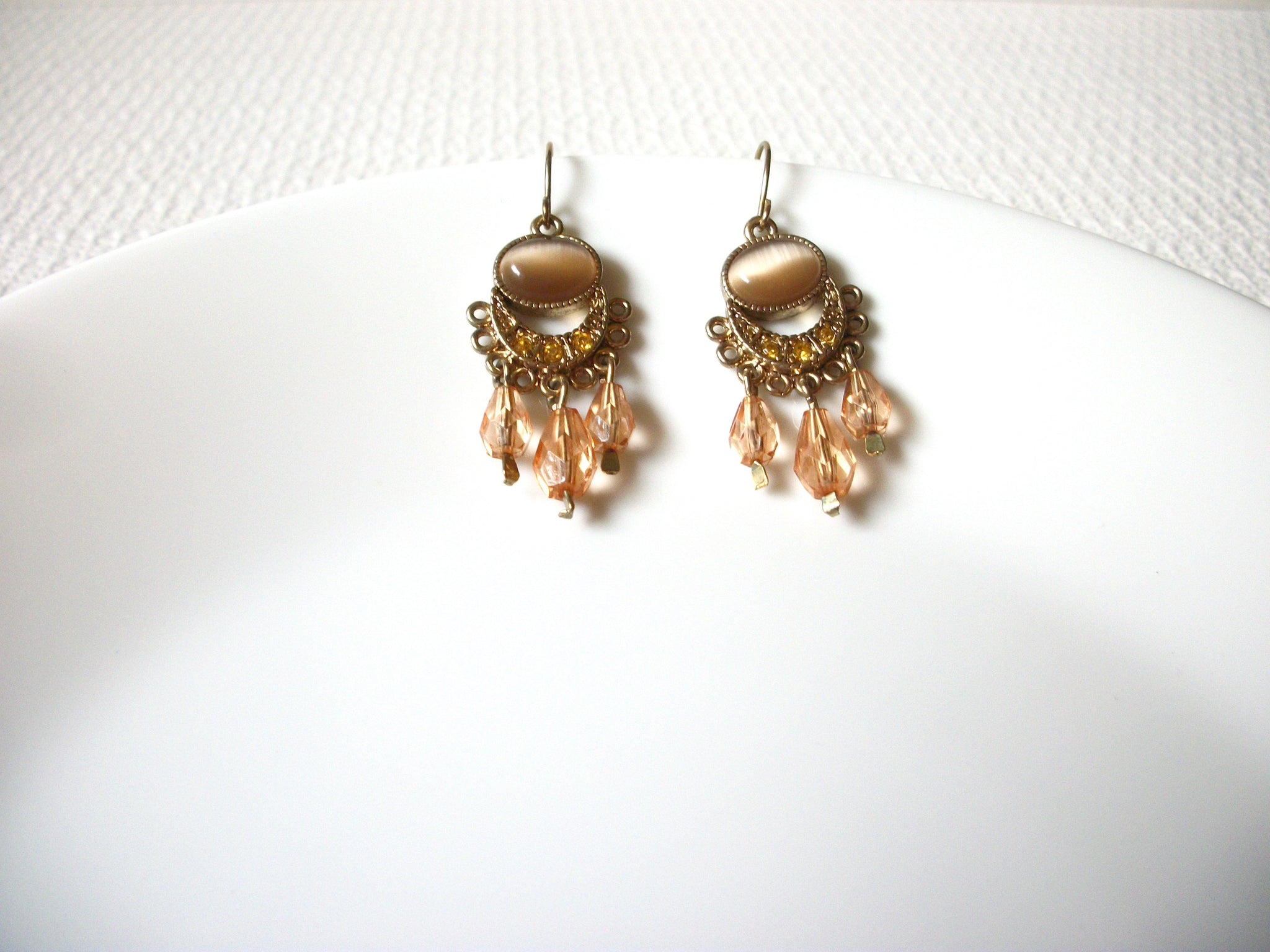 Retro Glass Dangle Earrings 81020