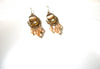 Retro Glass Dangle Earrings 81020