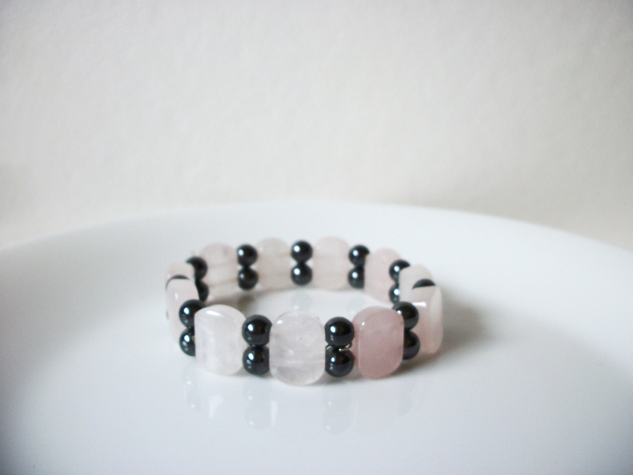 Vintage  Pink Quartz Bracelet 81020