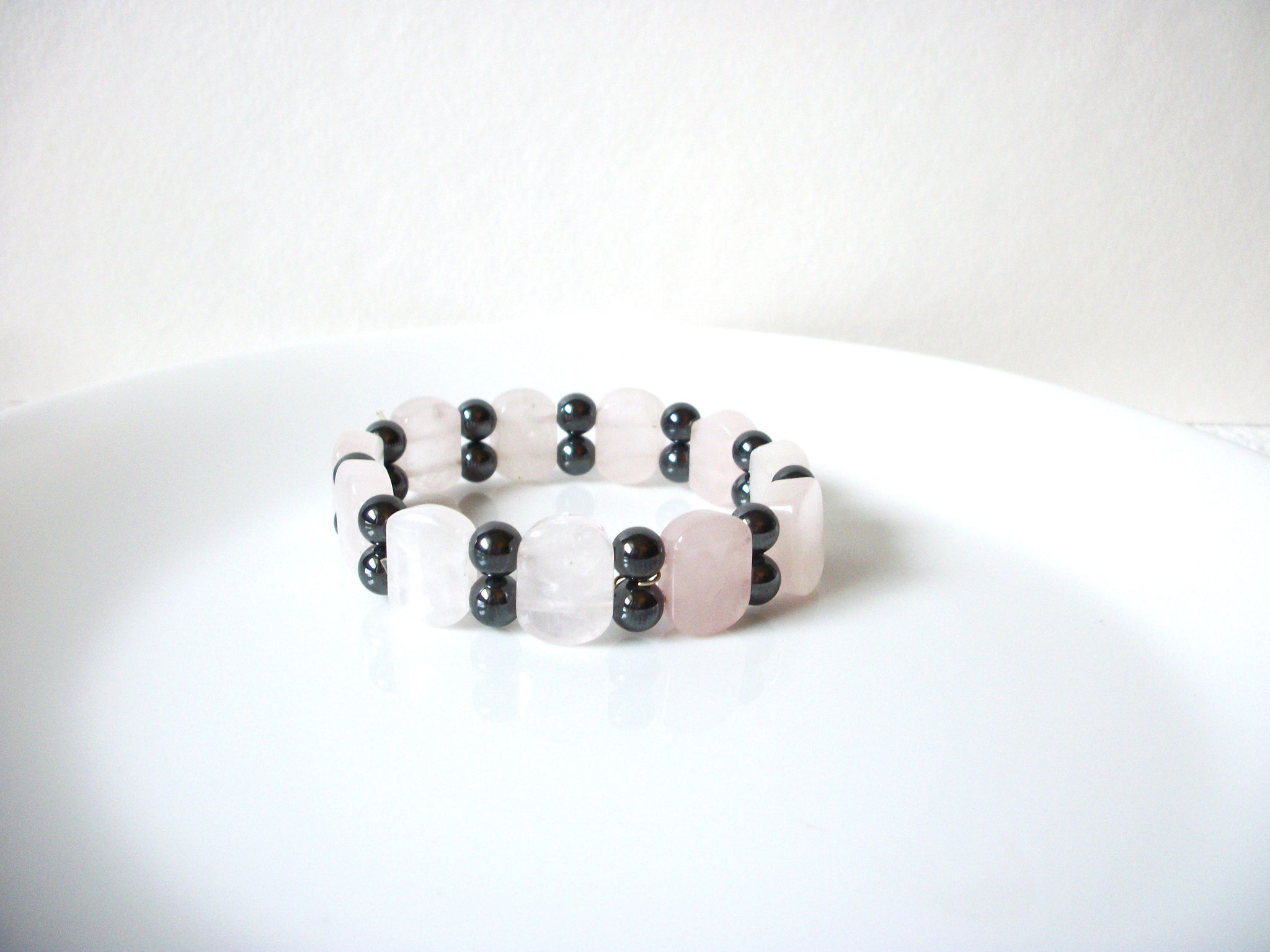 Vintage  Pink Quartz Bracelet 81020