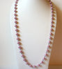 Vintage Pale Pink Glass Pearl Necklace 81120