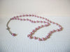 Vintage Pale Pink Glass Pearl Necklace 81120