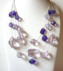 Retro Purple Lavender Necklace 81220