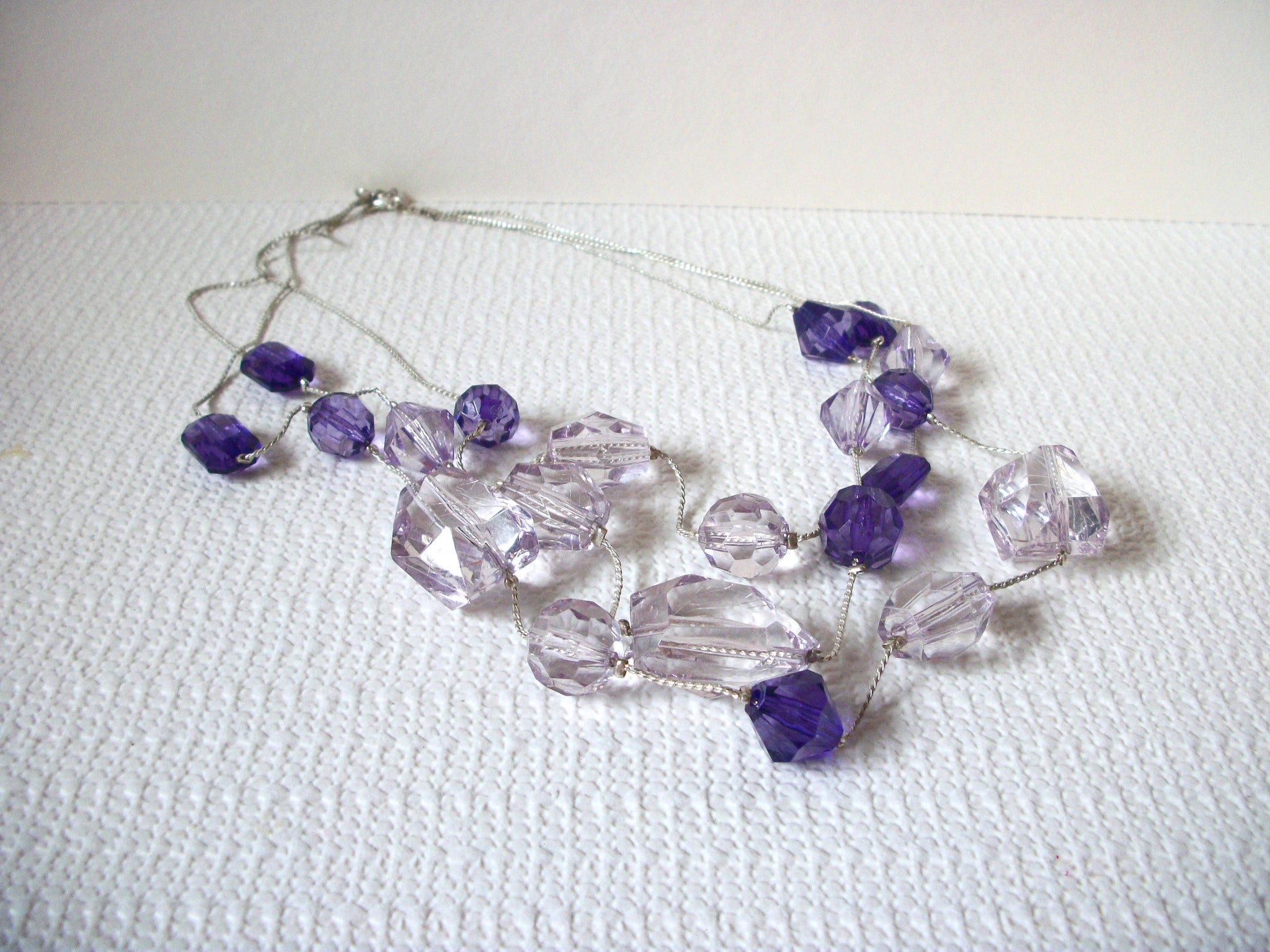 Retro Purple Lavender Necklace 81220
