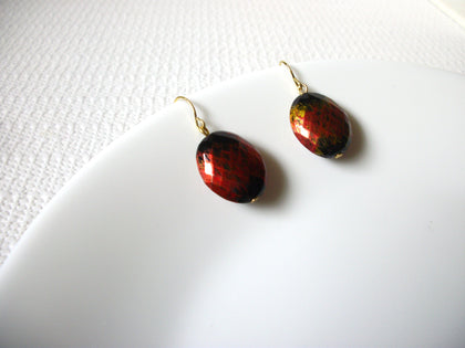 Retro Fiery Glass Beads Earrings 81220