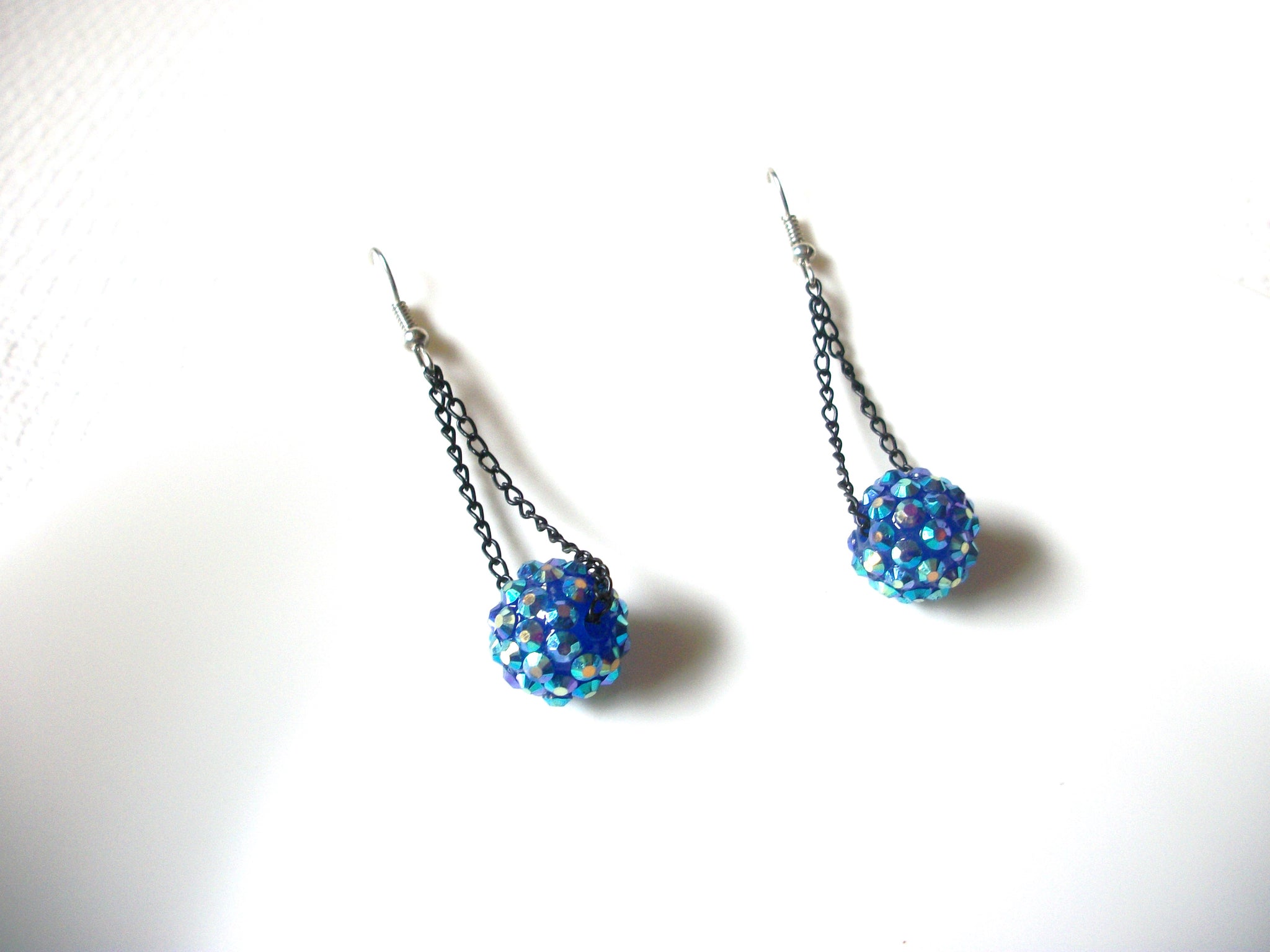 Retro Iridescent Blue Earrings 81220