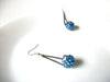 Retro Iridescent Blue Earrings 81220