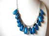 Retro Silver Blue Necklace 81220