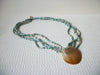 Vintage Shell Glass Necklace 81220