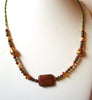 Vintage JASPER Gem Necklace 81220