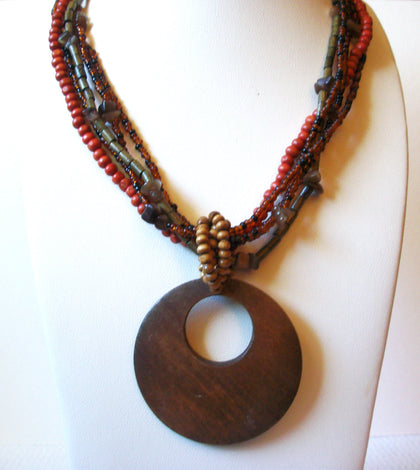 Bohemian Wood Necklace 81320