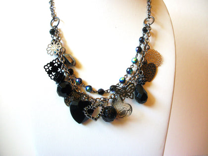 Retro Glass Dangle Necklace 81320