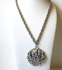 Retro Floral Pendant Necklace 81320