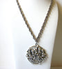 Retro Floral Pendant Necklace 81320