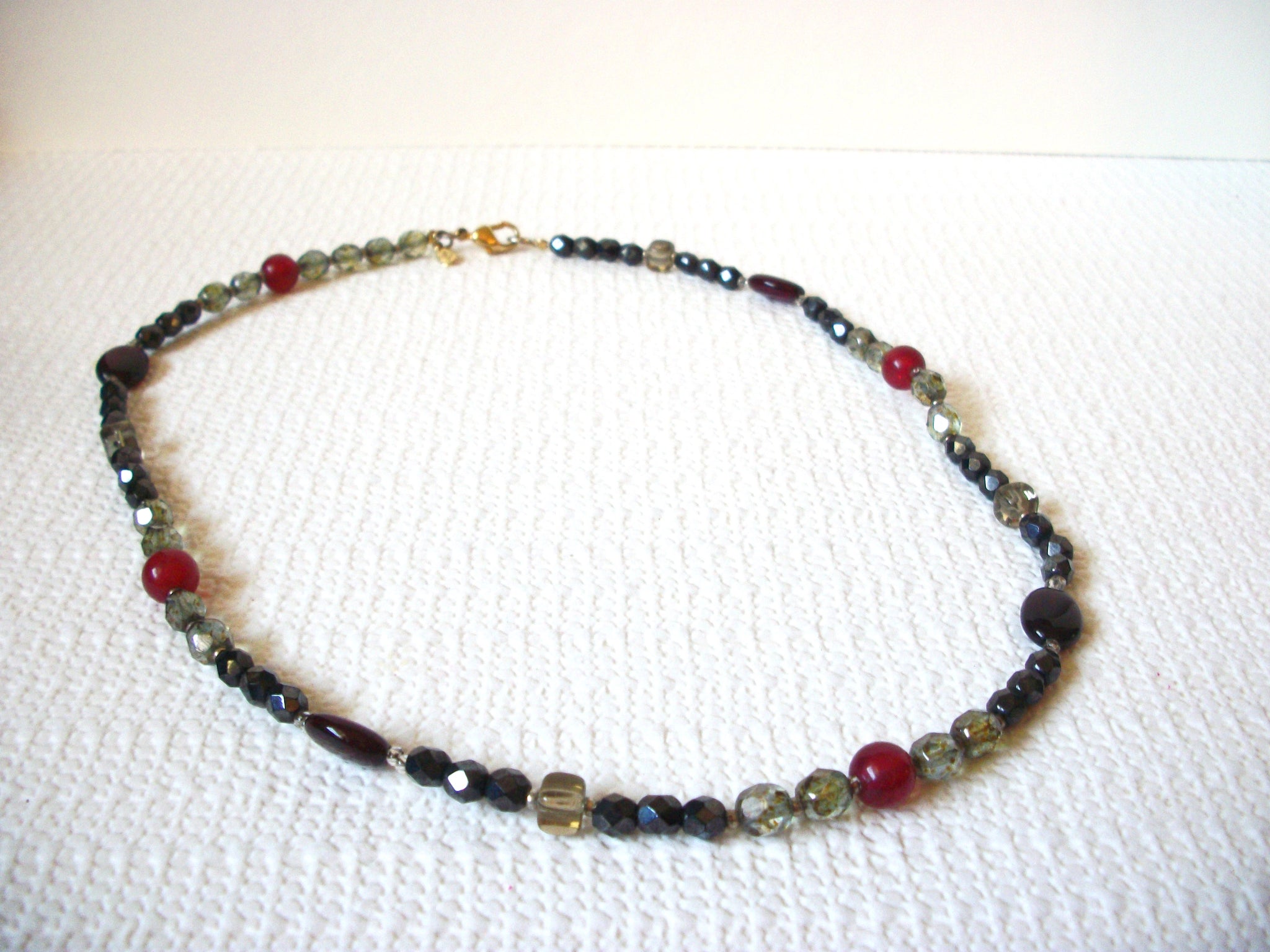 Vintage Glass Beads Necklace 81720