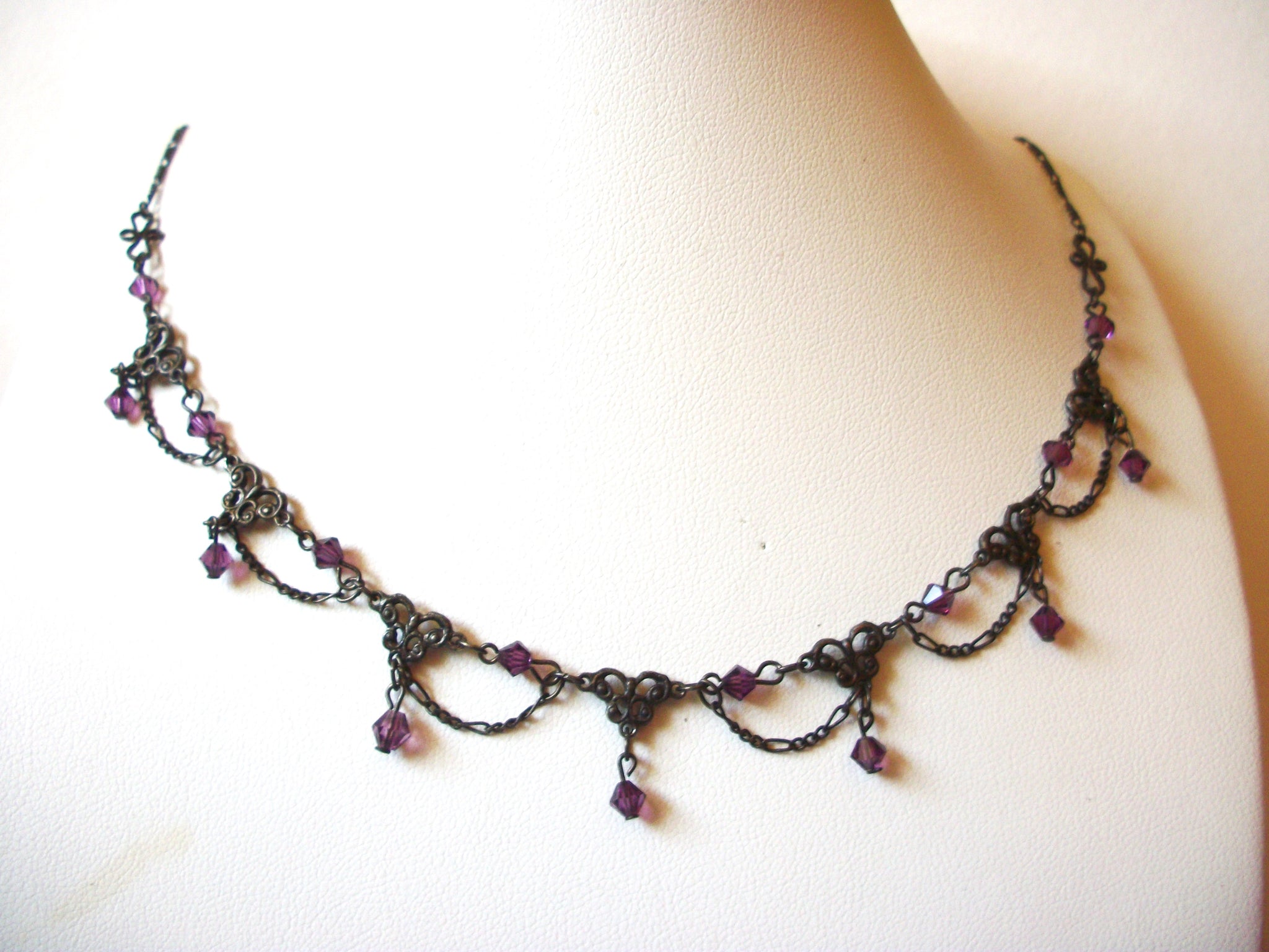 Victorian Purple Choker Necklace 81720