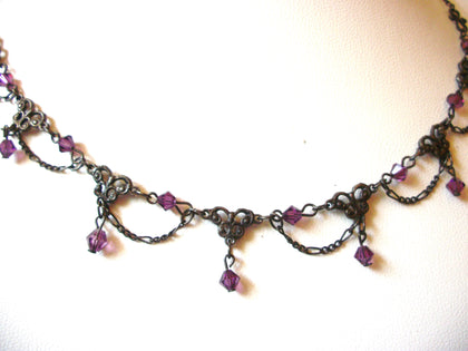 Victorian Purple Choker Necklace 81720