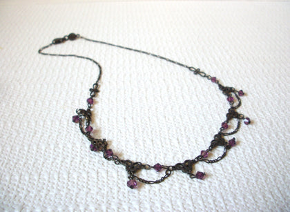 Victorian Purple Choker Necklace 81720