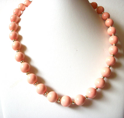 Retro Coral Peach Necklace 81720