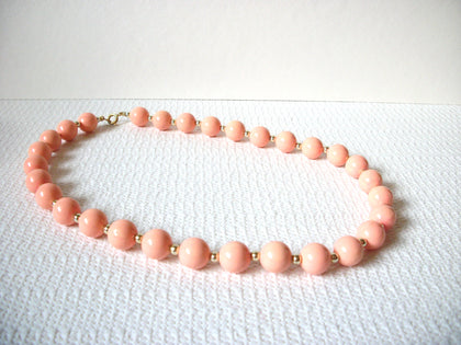Retro Coral Peach Necklace 81720