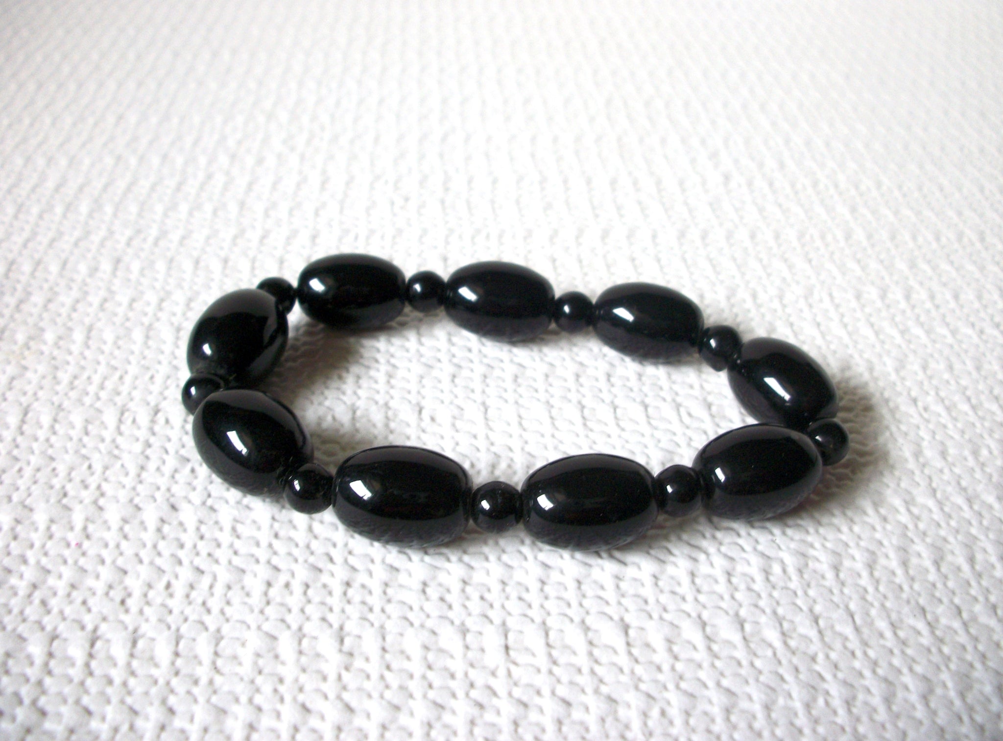 Retro Black Glass Bracelet 81620