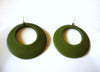 Vintage Olive Dangle Earrings 81320