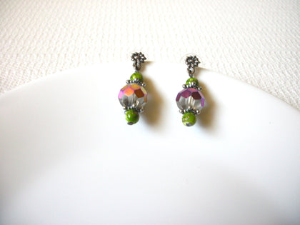 Vintage Aurora Borelias Glass Earrings 81320