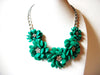 Retro Green Flower Necklace 81620