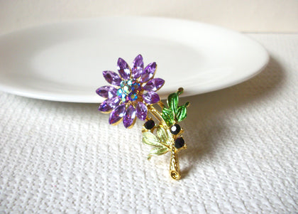 Austrian Rhinestones Flower Brooch 81720