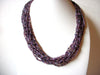 Vintage Purple Glass Necklace 81520