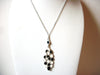 Retro Black White Pendant Necklace  81620