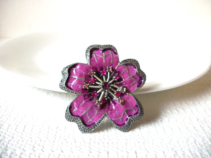 Vintage Rhinestones Flower Brooch 81520
