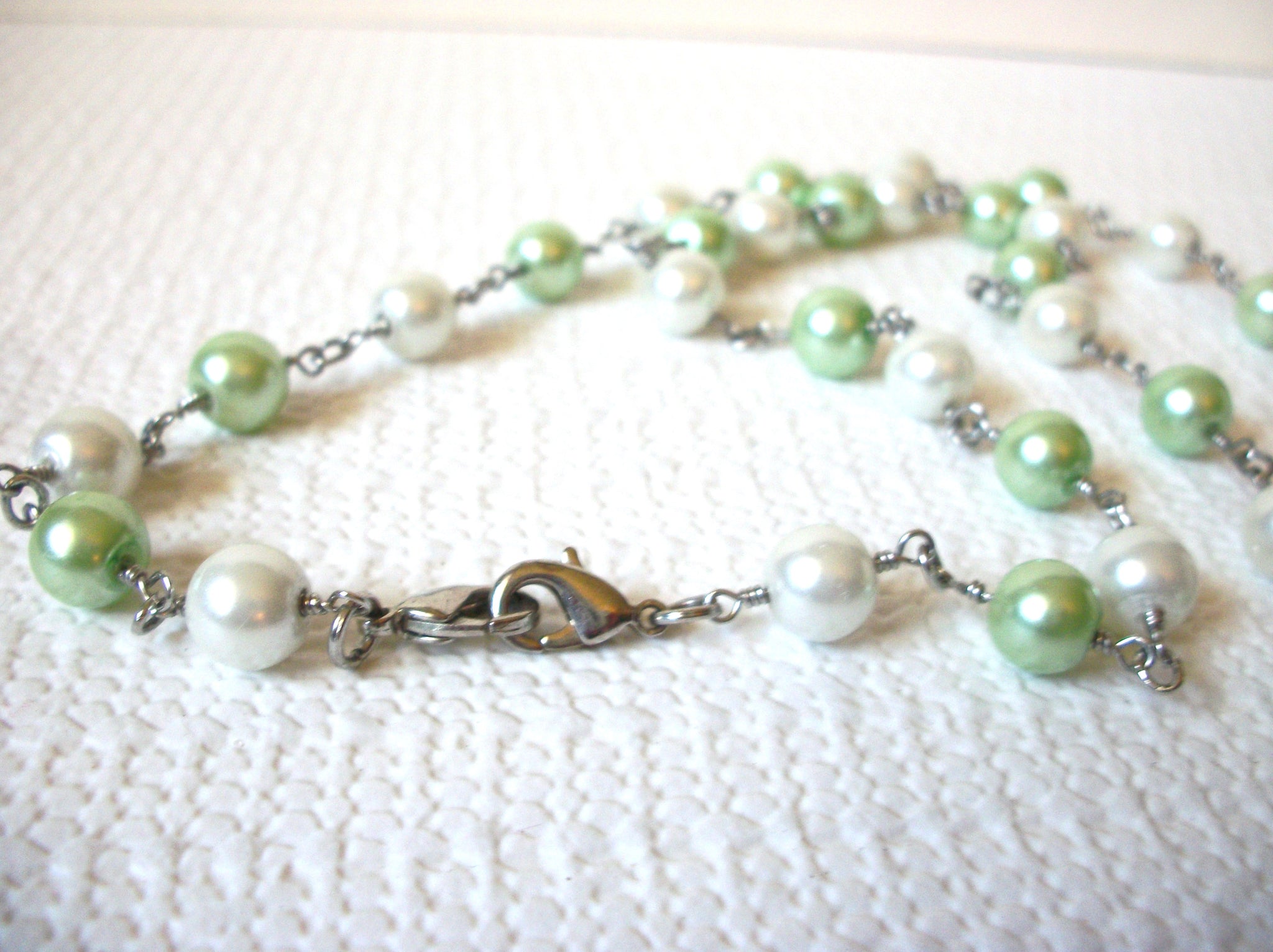 Vintage Glass Pearl Necklace 81520