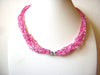 Vintage Pink Glass Necklace 81520