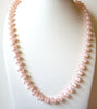 Vintage Pale Pink Old Plastic Necklace 81520