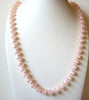 Vintage Pale Pink Old Plastic Necklace 81520