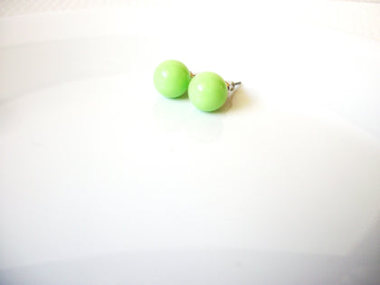 Vintage Small Green Stud Earrings 81520