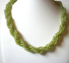 Vintage Green Glass Necklace 81620