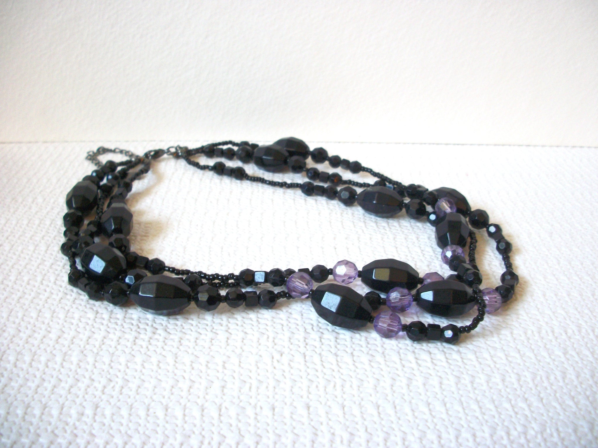 1928 Company Vintage Black Purple Necklace 81720