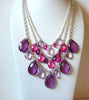 Retro Purple Fuchsia Necklace 81820