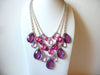 Retro Purple Fuchsia Necklace 81820