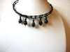 Vintage Black Choker Necklace 81820