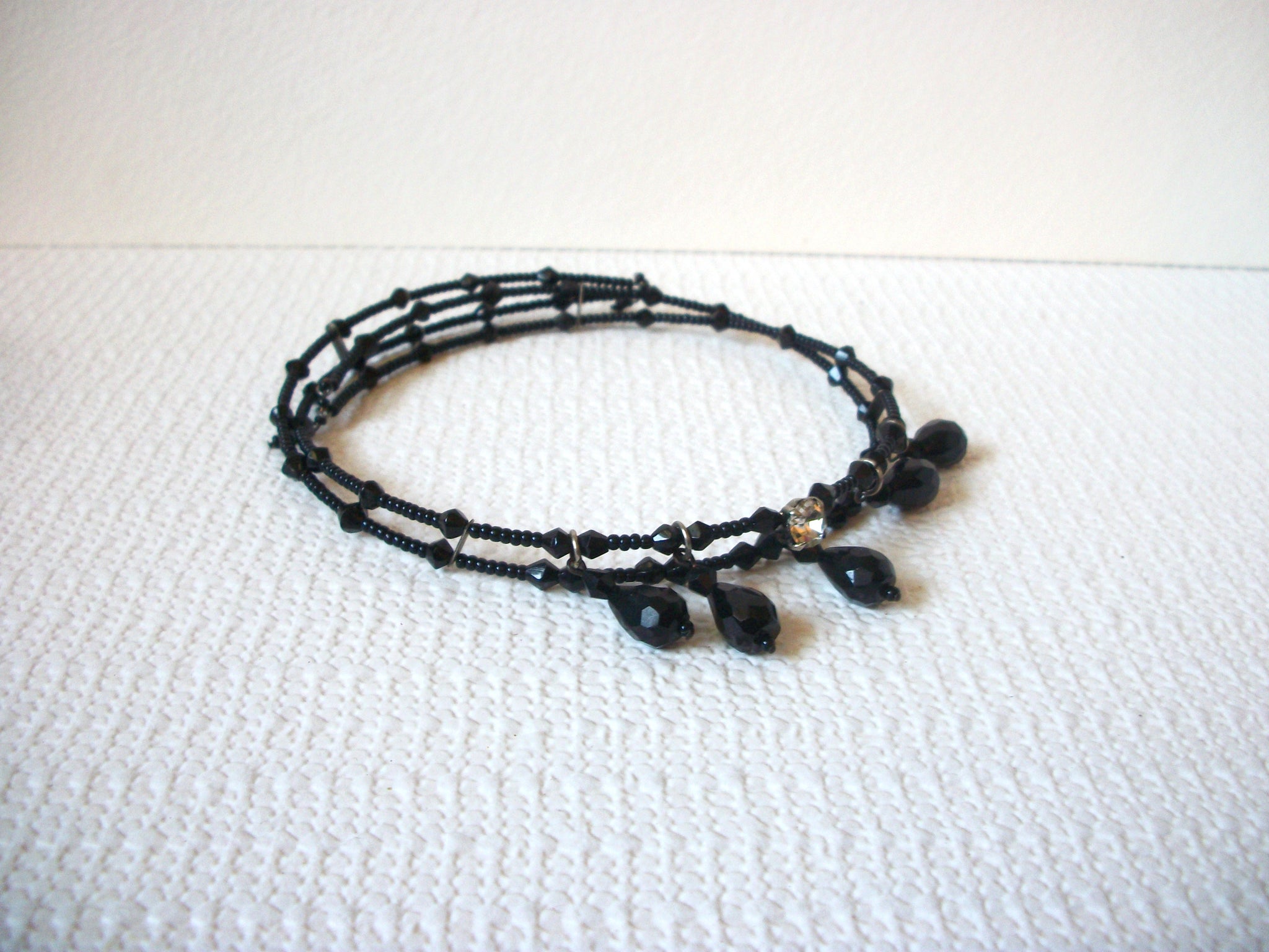 Vintage Black Choker Necklace 81820