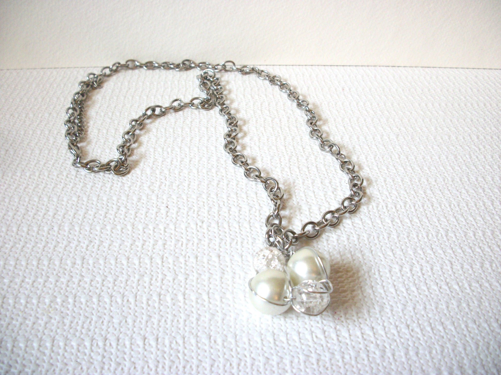 Retro Glass Pearl Necklace 81920