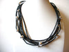 Retro Black Silver Necklace 81920