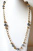 Retro Gold Gray Necklace 82020